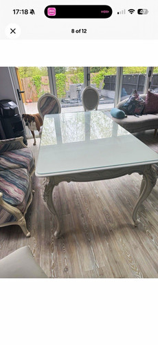 Shabby chic white rectangular - shabby,