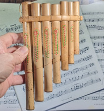 Vintage Bamboo 'Pan' Pipes
