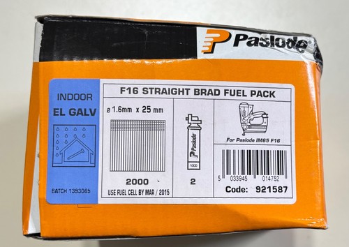 Paslode f16 straight brad - f16,