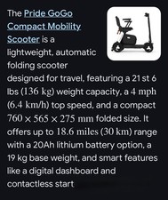NewPrideGoGoCompact Folding