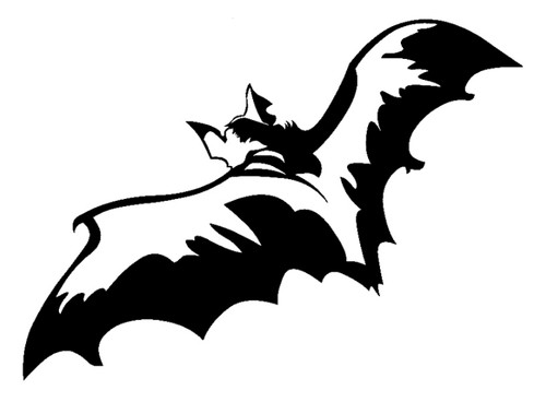 Vampire bat vinyl decal - bat,