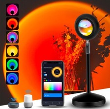 Smart Sunset Lamp WiFi Sunset Projection 16 Million Colors with Alexa Google