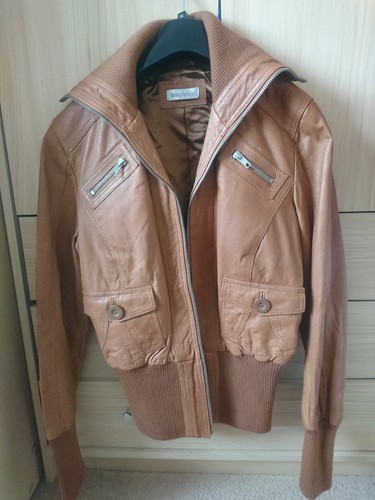 Genuine smooth leather biker - genuine,