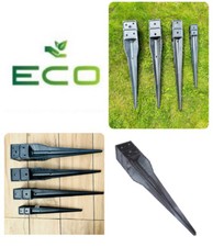 Eco Composite DRIVE IN FENCE POST SPIKE ANCHOR SUPPORT HOLDER GARDEN - SADDAR