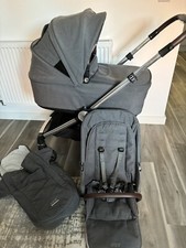 Mamas And Papas Strada Pram Pushchair Bundle Grey Mist 