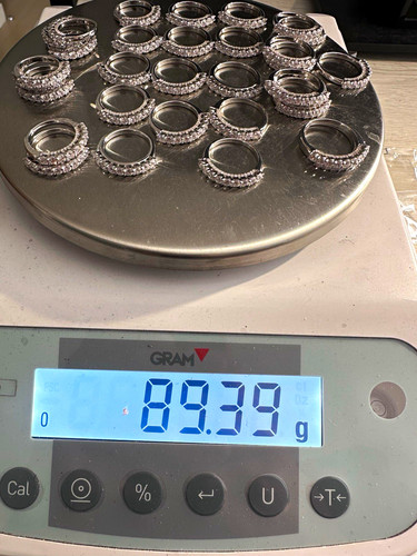 925 silver half eternity - half,