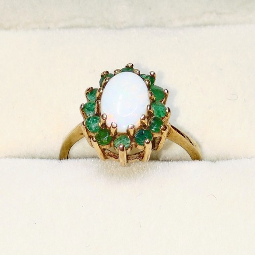 Vintage 9ct gold emerald - vintage,