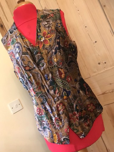 Vintage velvet waistcoat - waistcoat, 12