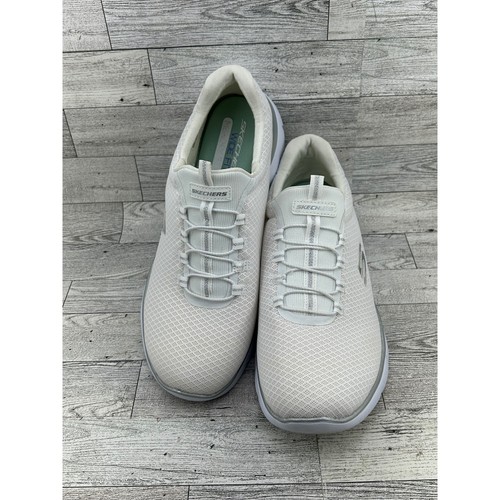 Skechers summits white silver - skechers,