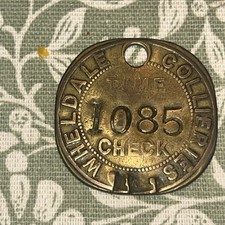 PRE47. WHELDALE    COLLIERY MINERS PIT CHECK 1085