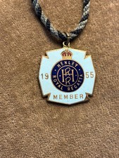 1955 Henley Royal Regatta Member Enamel Steward Fob Badge
