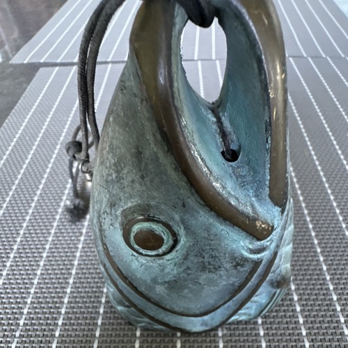 Antique metal fish - antique,