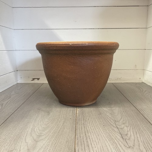 Vintage glazed terracotta - , pot