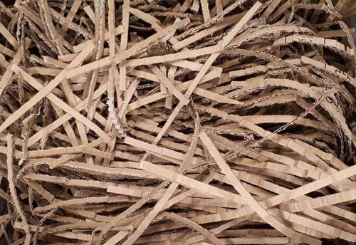 Recycled cardboard shavings - recycled,