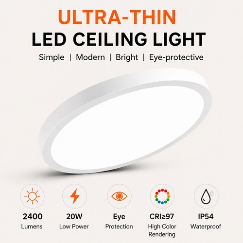 Led ceiling light white - led,
