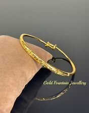 24k 24ct Size X Large XL To XXL Gold Filled Bangle, Bracelet, (SECONDS) Ref:581
