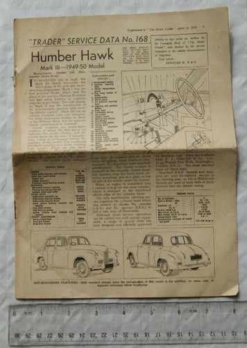 1950 humber hawk service - 1950,