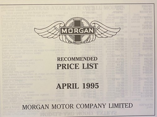 1995 morgan car - sales, brochure
