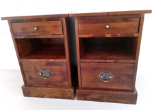 Laura Ashley PAIR of Garrat Side tables- Bedside Tables Chestnut Finish ? Avail