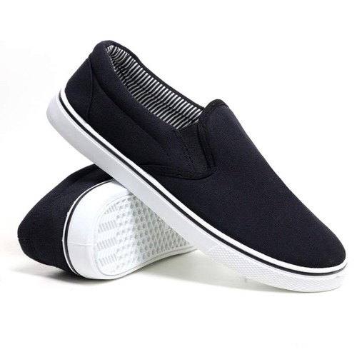 Mens slip casual canvas - on,