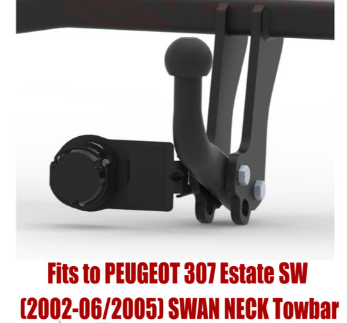 Swan neck tow bar - bar, for