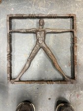 2000s Triptych Iron Wall