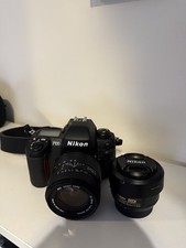 Nikon F100 35mm SLR Auto Focus Camera Black + Two Lenses