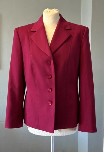 Jobis red wool blazer - red,