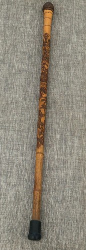 Antique japanese carved bamboo - japanese,