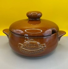 Vintage 1983 Cross & Blackwell Branston Pickle lidded 10” Casserole Dish  