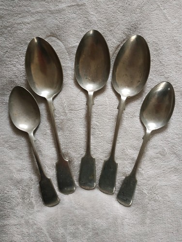 Antique vintage serving spoons - vintage,