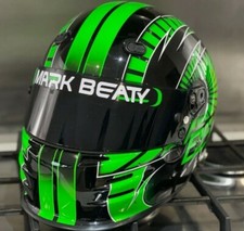 HELMET VISOR STICKER DECAL STRIPS RACING CUSTOM FLUORESCENT 300MM X2  GO CART SP