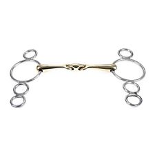 Dutch Gag Bit 8 Ring German Silver lozenge / Horse Bit