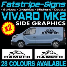 to fit VAUXHALL VIVARO MK2 VAN MOTORHOME VINYL GRAPHICS STICKERS DECALS CAMPER