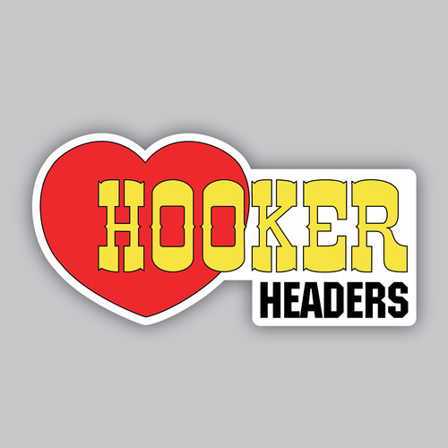 Hooker headers sticker - headers, sticker/decal