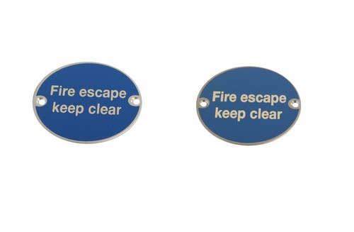 Fire door signs - fire,