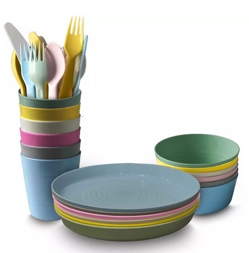 Pieces plastic plate cups - plastic,