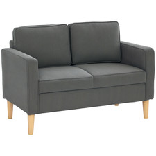 HOMCOM Compact 2 Seater Sofa