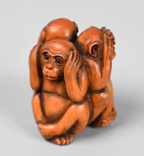 Vintage netsuke japanese hand - vintage,