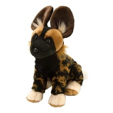 African wild dog plush soft