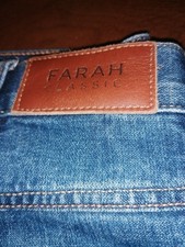 Farah Men's Blue Jeans Zip Fly