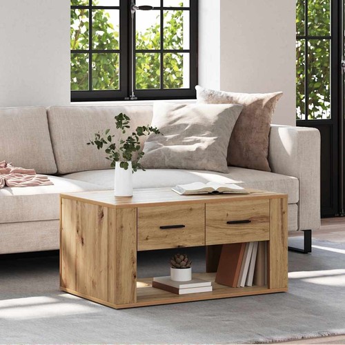 Coffee table with drawers - table,
