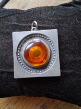 RTennesmed Swedish Pewter Pendant Mid Century Modernist