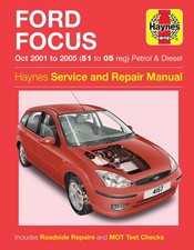 Ford Focus Petrol & Diesel (Oct 2001-2005) Haynes Repair Manual