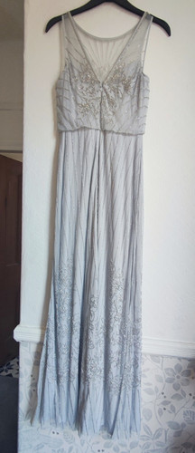 Monsoon blue beaded mesh maxi - blue,