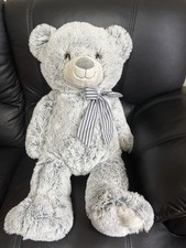 Large Grey Teddy Bear with