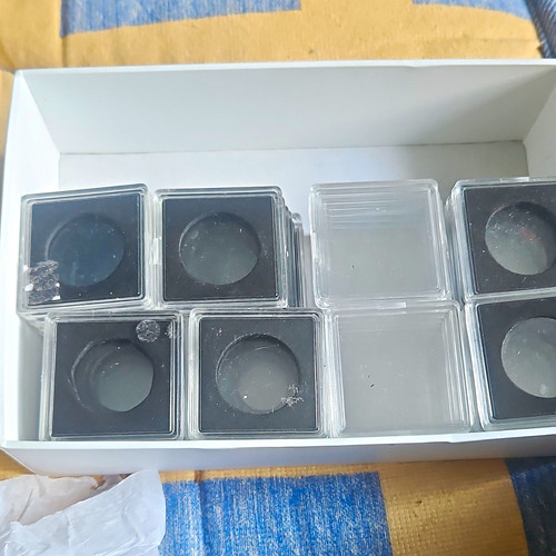 Plastic coin holders capsules - plastic, holders/capsules