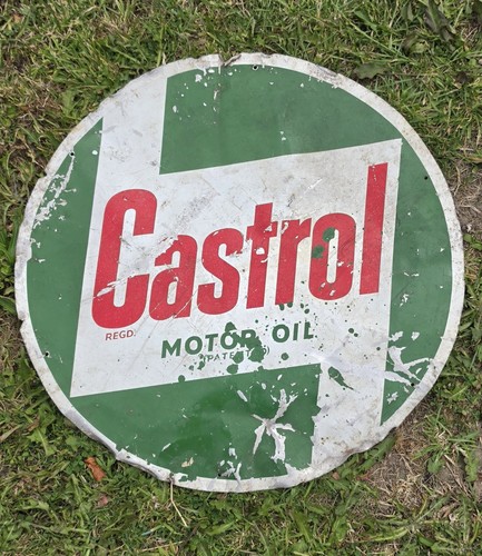Vintage metal castrol - metal,