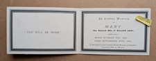 OLD EPHEMERA IN MEMORIAM CARD