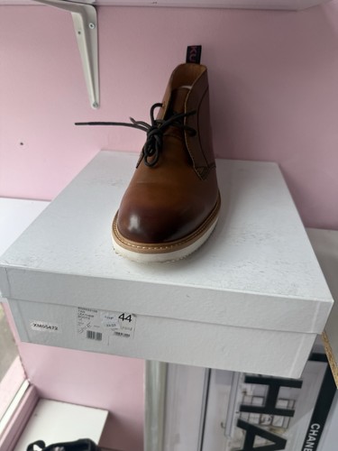 Men brown leather chukka - men's,